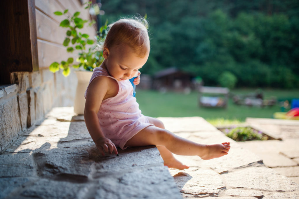 niños en verano