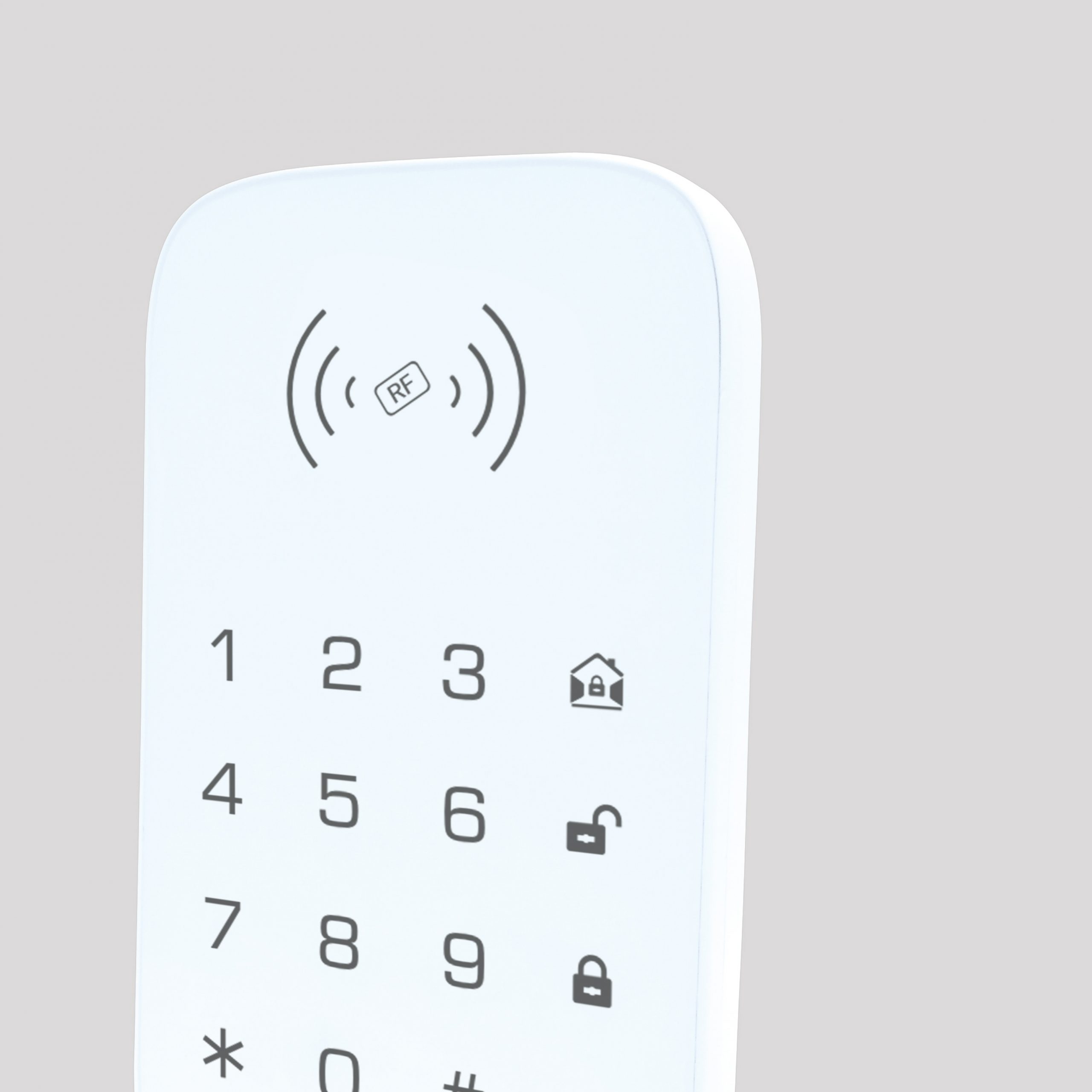 White Alarm Keyboard for Home