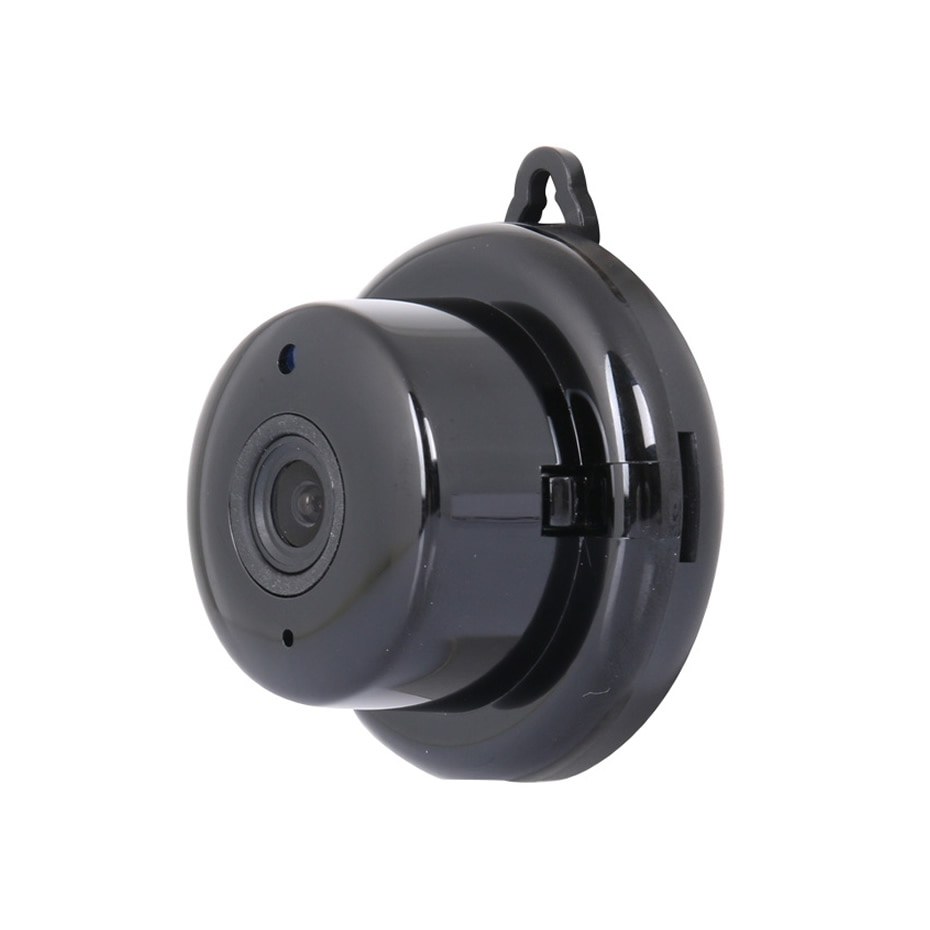 Small Black Spy Camera with Alarm System and Wi-Fi Connection